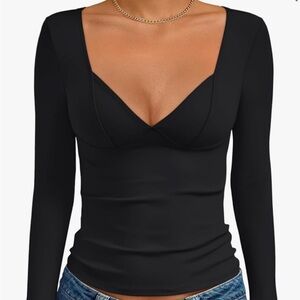 Black Long Sleeve Top